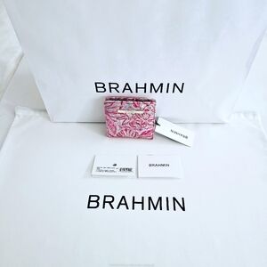 NWT Brahmin CORAL SNAPDRAGON LOKELANI Jane Wallet